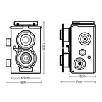 DIY Double Lens Assembly 35mm Film Camera Retro Nostalgic Double Reflection Film Camera