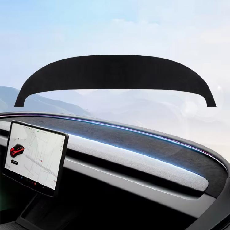 For Tesla Model 3 Dashboard Light-proof Heat-insulating Pad Suede Reflective Pad, 1.2mm, 2.0mm