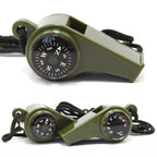 Outdoor Multi-Functional Three-In-One Lifesaving Compass Thermometer Whistle