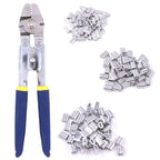 Outdoor Sea Fishing Pliers High-precision Wire Rope Crimping Pliers, SJ-255, SJ-255 + 150pcs, SJ-255 +300pcs