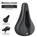 WEST BIKING Bicycle Riding Thickened Sponge PU Leather Soft Seat Cushion Cover