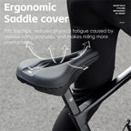 WEST BIKING Bicycle Riding Thickened Sponge PU Leather Soft Seat Cushion Cover