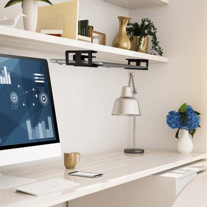 Under Desk Laptop Tablet Storage Mount Kit Office Storage Organize, 3cm