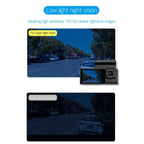 G71 HD 1080P Three-Lens 2.0-Inch Infrared Night Vision Driving Recorder, No WIFI, WIFI Connection