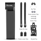 WEST BIKING Bicycle Folding Lock Anti-theft Equipment For Cycling