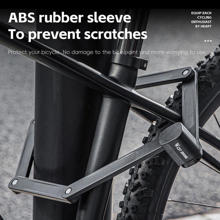 WEST BIKING Bicycle Folding Lock Anti-theft Equipment For Cycling