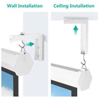 Universal Projector Screen Ceiling Mount Wall Hanger L-shaped Adjustable Bracket