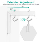 Universal Projector Screen Ceiling Mount Wall Hanger L-shaped Adjustable Bracket