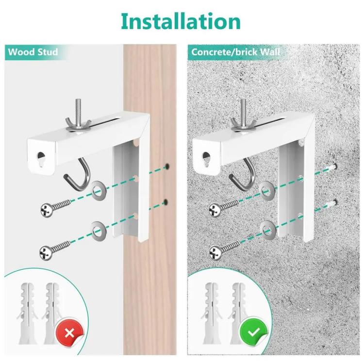 Universal Projector Screen Ceiling Mount Wall Hanger L-shaped Adjustable Bracket