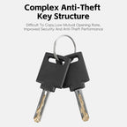 WEST BIKING Bicycle Motorcycle Anti-theft Double-opening U-shaped Mortise Lock