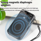 W-209 Mini Portable Rechargeable / Battery Dual-mode Powered Pointer FM Radio with Flashlight