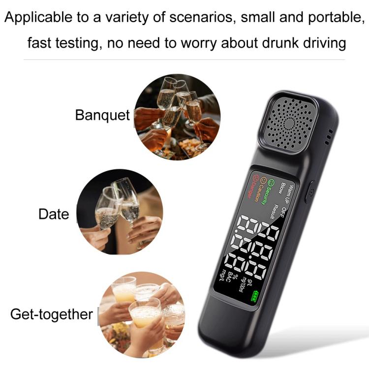 High-Precision Air-Blowing Alcohol Concentration Detector