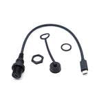 0.3m Male To Female Extension Cable Car Waterproof Wire, Type-C 2.0, Type-C 3.0, Type-C 3.1