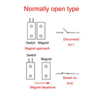 Embedded NC Model Door Magnetic Sensor Switch, MC-38A