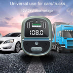 Car Voltage Digital Display Fast Charger Vehicle MP3 Bluetooth Player, GZ07