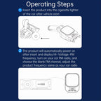 Dual Retractable Cable Car Charger Automobile Bluetooth MP3 Player, BC97