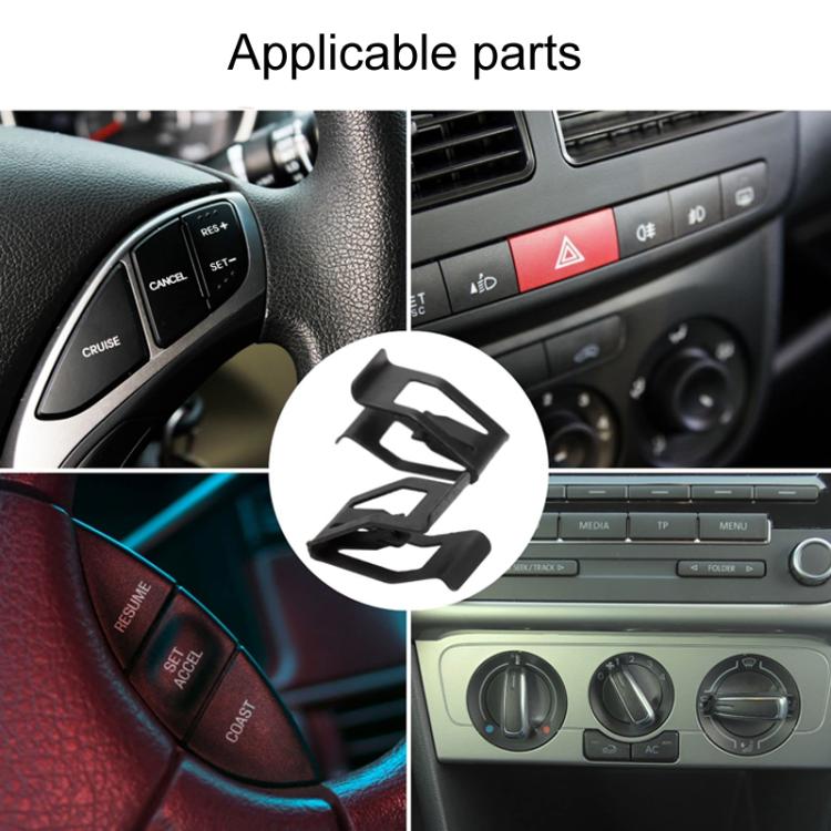 Universal For Car Dashboard Decorative Metal Clips, 10pcs / Pack