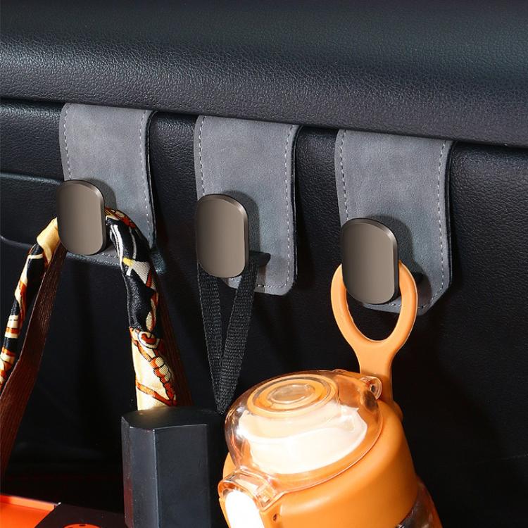 Car Fur Leather Passenger Front Organizer Hooks, Single Hook Black, Single Hook Gray, Single Hook Brown, Dual Hook Black, Dual Hook Gray, Dual Hook Brown