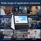 X7 7-inch HD Touch Dual-screen 2.4 / 5.0G Business Intelligent Voice Translator, Black White, with US Plug