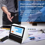X7 7-inch HD Touch Dual-screen 2.4 / 5.0G Business Intelligent Voice Translator, Black White, with US Plug