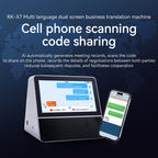 X7 7-inch HD Touch Dual-screen 2.4 / 5.0G Business Intelligent Voice Translator, Black White, with US Plug
