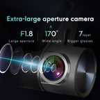 Anytek T3 PRO 2 inch 2K HD Night Vision Car Recorder Hidden Car Camera Front & Rear Dual Recording, T3 PRO