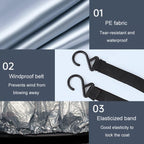 Car PE Film Waterproof And Dustproof Four Seasons Universal Coat Cover, S, M, L, XL, XXL