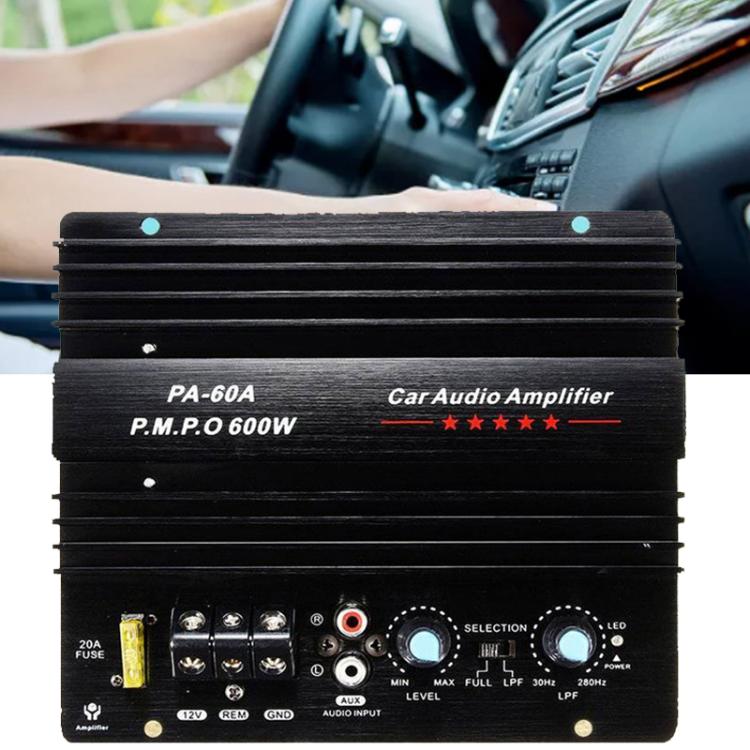 PA-60A 12V 600W Car Amplifier Board High Power Audio Subwoofer Module, PA-60A