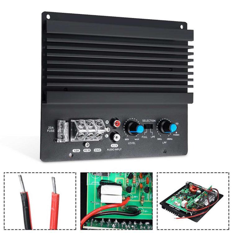 PS-200 12V 600W Car Single Bass Amplifier Board High Power Car Audio Module, PS-200