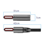 Car Mini Portable Powerful Suction LED Flashing Warning Light Outdoor Lighting Vacuum Cleaner, V8