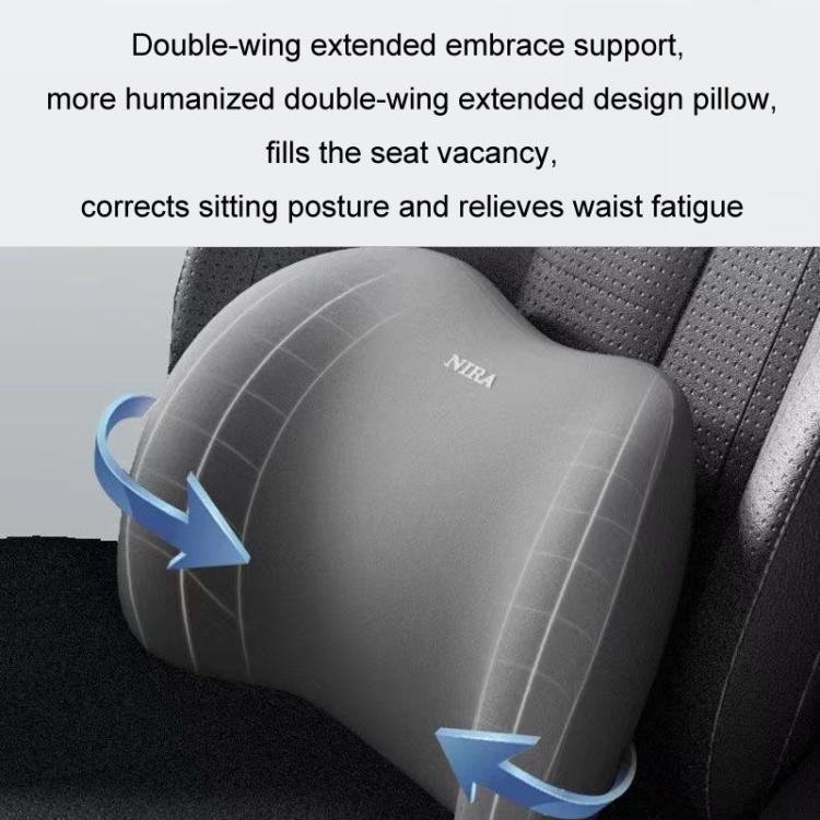 Car Mmemory Foam Support Driving Cushion, Black Headrest, Gray Headrest, Coffee Headrest, Pink Headrest, Blue Headrest, Black Lumbar Support, Gray Lumbar Support, Coffee Lumbar Support, Pink Lumbar Support, Blue Lumbar Support
