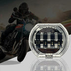 Motorcycle Electric Vehicle General Modification LED Headlight 4 Beads Double Lens Lamps, White Aperture+Red Devil Eye, Red Aperture+Red Devil Eye, Blue Aperture+Red Devil Eye, Ice Blue Aperture+Red Devil Eye, Green Aperture+Red Devil Eye              ...