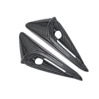 For Tesla 2024 Model 3 Fenders Side Labels Camera Cover Stickers, Pearl White, Glossy Carbon Fiber Texture, Matt Carbon Fiber Texture, Piano Paint Bright Black, Frosted Matt Black, Bright Red