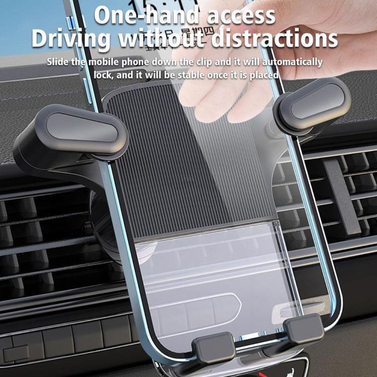 Gravity Car Mobile Phone Holder Air Outlet Fixed Clip Navigation Bracket
