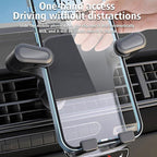 Gravity Car Mobile Phone Holder Air Outlet Fixed Clip Navigation Bracket