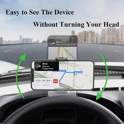 Car Dashboard Sun Visor Phone Mount Holder Center Console Navigation Bracket