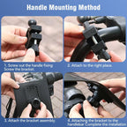 Bicycle Waterproof Phone Bag Mount Stand 360 Degree Rotation Motorcycle Bike Cellphone Holder, Handlebar Model, Rearview Mirror Model