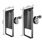 Bicycle Holder Waterproof Pouch Bag Bike Motorcycle Handlebar Mirror Phone Stand Mount, L, XL