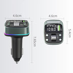 Car Voltage Display Fast Charger Subwoofer MP3 Bluetooth Player, GZ08