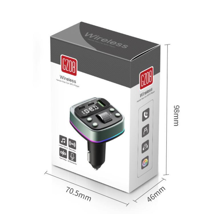 Car Voltage Display Fast Charger Subwoofer MP3 Bluetooth Player, GZ08