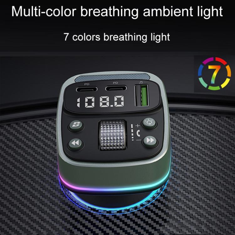Car Voltage Display Fast Charger Subwoofer MP3 Bluetooth Player, GZ08
