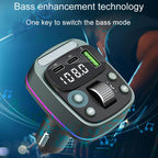 Car Voltage Display Fast Charger Subwoofer MP3 Bluetooth Player, GZ08