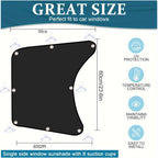 Car Sun Protection Heat Insulation Sunshade Front Side Curtains, 2pcs, 1pc