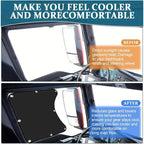 Car Sun Protection Heat Insulation Sunshade Front Side Curtains, 2pcs, 1pc