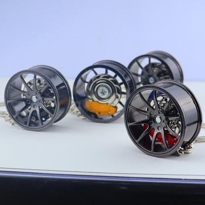 Metal Wheel Hub Brake Integrated Keychain