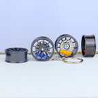 Metal Wheel Hub Brake Integrated Keychain