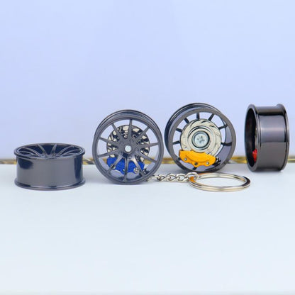 Metal Wheel Hub Brake Integrated Keychain