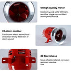 Wind Screw Motor Siren Alarms High Power Industrial Buzzer Horn Alarms, MS-390 DC24V, MS-390 DC12V, MS-390 AC220V, MS-390 AC110V