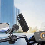 Bicycle Motorcycle Snap-On Mobile Phone Holder With Magnetic Ring