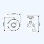 Bicycle Motorcycle Snap-On Mobile Phone Holder With Magnetic Ring